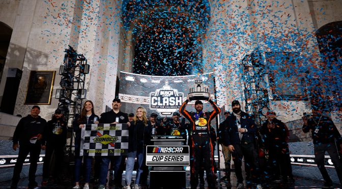 Featured Image for Martin Truex Jr. Wins Wild Busch Light Clash at the Coliseum